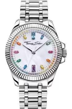 Image of Ladies THOMAS SABO Rebel At Heart Watch WA0394-201-201-33MM