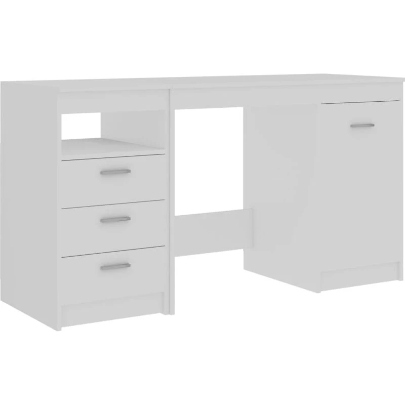 Image of VIDAXL Desk White 140x50x76cm Engineered Wood Vidaxl 8720286014363