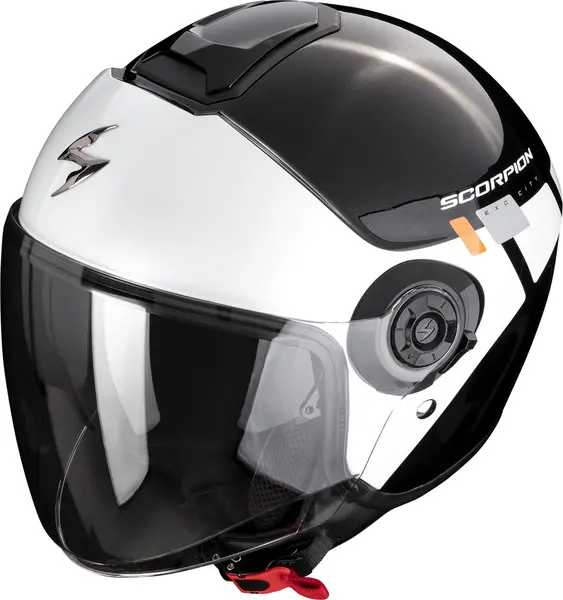 Image of Scorpion Exo-City II Mall Metal Black-White-Silver Jet Helmet 2XL