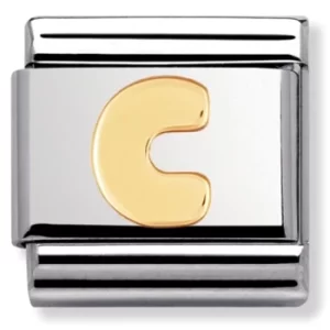 Image of Nomination CLASSIC Gold Letters C Charm 030101/03