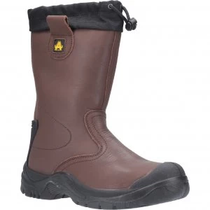 Image of Amblers Safety Fs245 Antistatic Safety Rigger Boot Brown Size 4
