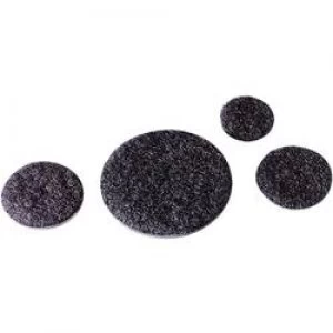 Image of Hook and loop stick on dot stick on Loop pad 45mm Black