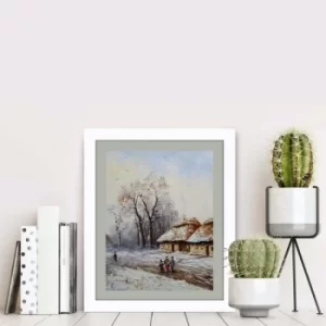 Image of BCT-001 Multicolor Decorative Framed MDF Painting