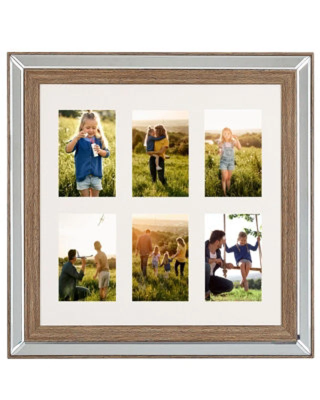 Image of Beliani Frame For 6 Photos Sinta Silver
