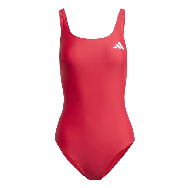 Image of Womens 1 Piece swimsuit adidas V-Back Rouge Female 38