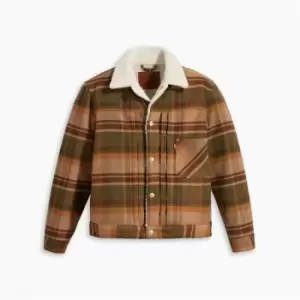 Image of Levis Type 1 Sherpa Jacket - Brown