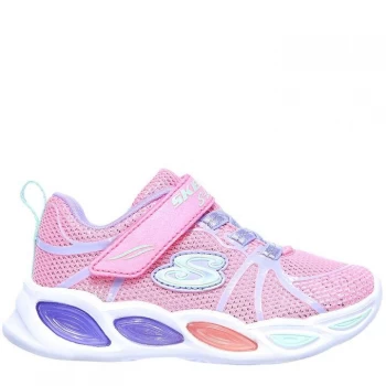 Image of Skechers Shimmer Light Up Trainers - Pink/Multi