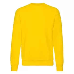 Image of Fruit Of The Loom Mens Set-In BelcoroA Yarn Sweatshirt (M) (Sunflower)
