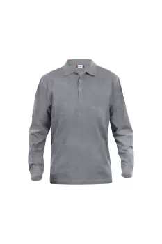 Image of Classic Lincoln Melange Long-Sleeved Polo Shirt