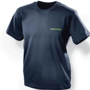 Image of Festool Fan Mens Crew Neck T Shirt Blue L