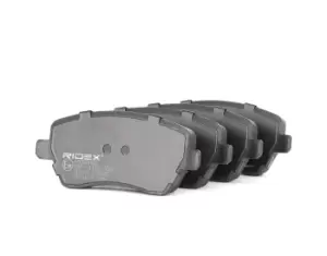 Image of RIDEX Brake pad set 402B0062 Brake pads,Brake pad set, disc brake MERCEDES-BENZ,RENAULT,NISSAN,CITAN Kasten (415),Citan Kombi / Tourer (415)