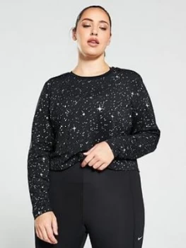 Image of Nike Pro Starry Night Ls Top (Curve) - Black