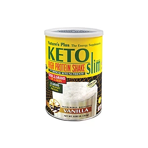 Image of Natures Plus Ketoslim Vanilla Shake with Critical Keto Nutrients 363g