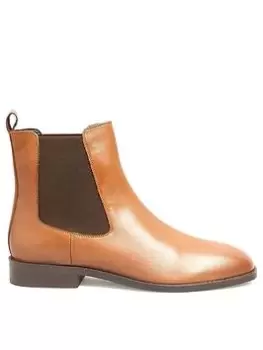 Image of Long Tall Sally Leather Chelsea Boot Tan, Brown, Size 12, Women