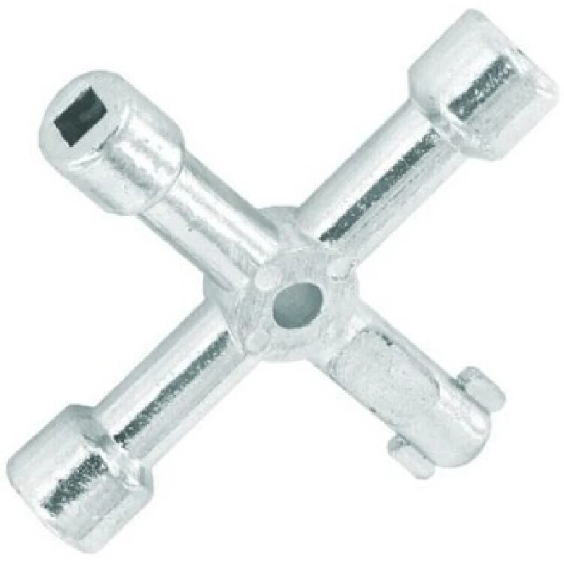 Image of Securit Four Way Utility Key Silver (One Size)