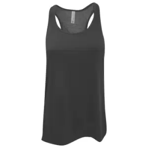 Image of Bella Ladies/Womens Flowy Racerback Tank Top (M) (Dark Heather)