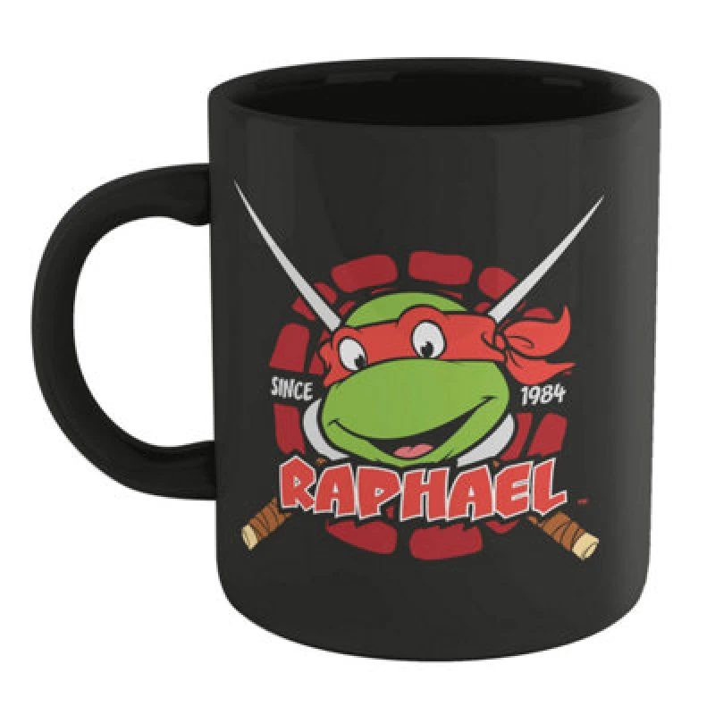 Image of Teenage Mutant Ninja Turtles Teenage Mutant Ninja Turtles Official Raphael Mug - Black One Size Unisex 5056762888535