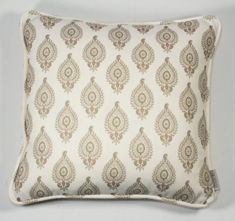 Image of Esselle Home Naya Motif Neutral/rose Cushion