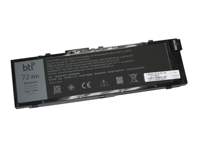 Image of BTI BTI 72Wh 6 cell 0FNY7 compatible battery for DELL PRECISION 7720 PRECISION 7710 PRECISION 7520 PRECISION 7510 PRECISION M7710 451-BBSE-BTI
