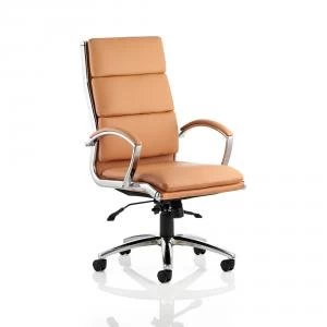 Image of Adroit Classic Executive Chair With Arms High Back Tan Ref EX000008