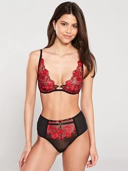 Image of Ann Summers Cecile High Apex Bra - Red, Size 36C, Women