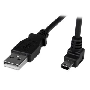 Image of StarTech 1m Mini USB Cable A to Up Angle Mini B