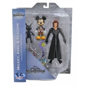 Image of Kingdom Hearts Series 1 Action Figure Set 1 Mickey Mouse Axel & Shadow