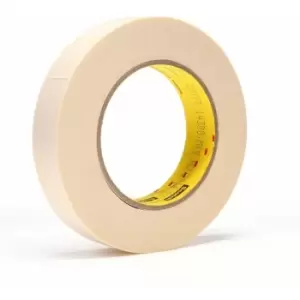 Image of 3M - Flatback Masking Tape 250, Tan, 25mm x 55 m, 0.15 mm
