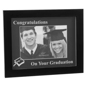 Image of Modern Black 6x4 Graduation Frame
