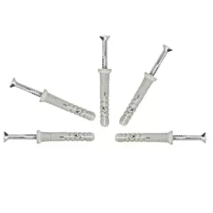 Image of Moderix Nylon Hammer Wall Plug Window Door Frame Concrete Brick - Size 10 x 100m