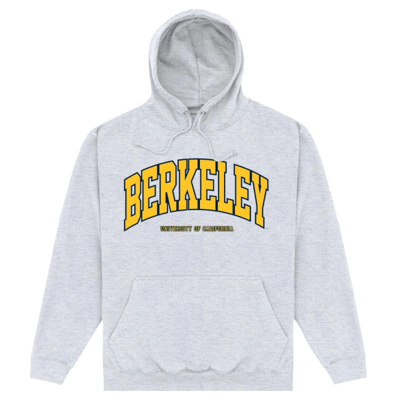 Image of Berkeley Mens University Of California Arch Hoodie in Grey Size: 3XL Grey Male 3XL