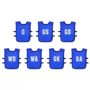 Image of (Pack of 7) Mesh Netball Training Bibs Royal Youths