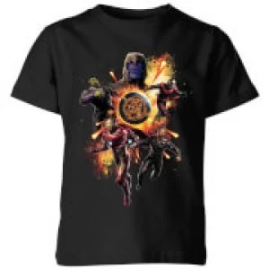 Image of Avengers: Endgame Explosion Team Kids T-Shirt - Black - 3-4 Years