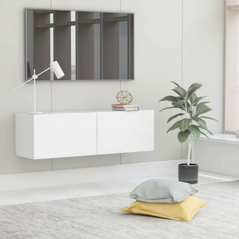 Image of VIDAXL TV Cabinet White 100x30x30cm Engineered Wood Vidaxl 801481