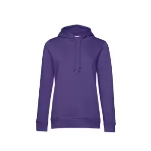 Image of B&C Womens/Ladies Organic Hoodie (S) (Radiant Purple)