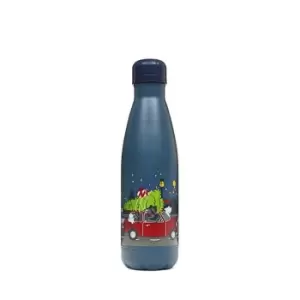 Image of Radley Driving Home For Christmas Water Bottle - Blue