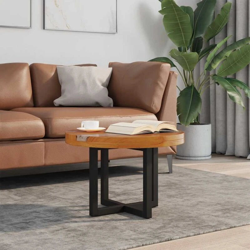 Image of vidaXL Coffee Table Teak Resin 60 cm