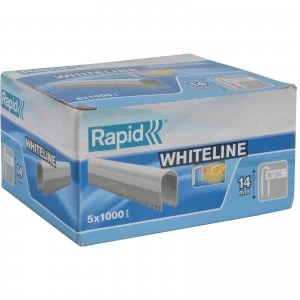 Image of Rapid 28 White Staples 14mm Pack of 5000