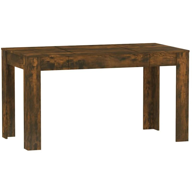 Image of VIDAXL Dining Table Smoked Oak 140x74.5x76cm Engineered Wood Vidaxl 8720286932605