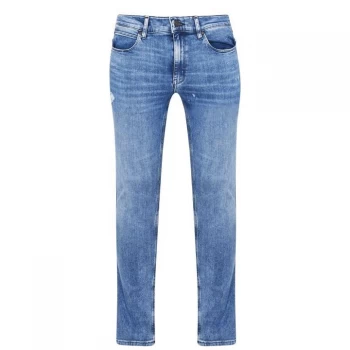 Image of Hugo Boss 734 Extra Slim Jeans Light Blue Size 36 Men