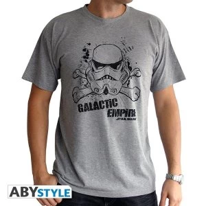 Image of Star Wars - Galactic Empire Mens Medium T-Shirt - Grey