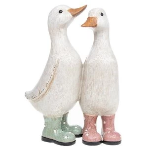 Image of Davids Polka Dot Duckling Pair Ornament