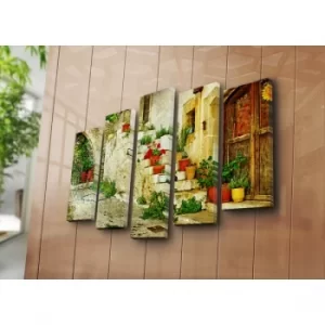Image of 5PATK-41 Multicolor Decorative Canvas Painting (5 Pieces)