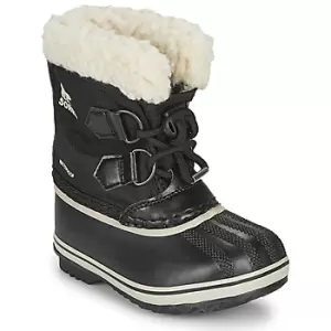 Image of Sorel CHILDRENS YOOT PAC NYLON boys's Childrens Snow boots in Black. Sizes available:7 toddler,8 toddler,9 toddler,10 kid,11 kid,11.5 kid,12 kid
