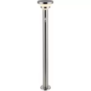 Image of Loops - 800mm Stainless Steel Outdoor Bollard Post Light - Solar Powered & pir Sensor