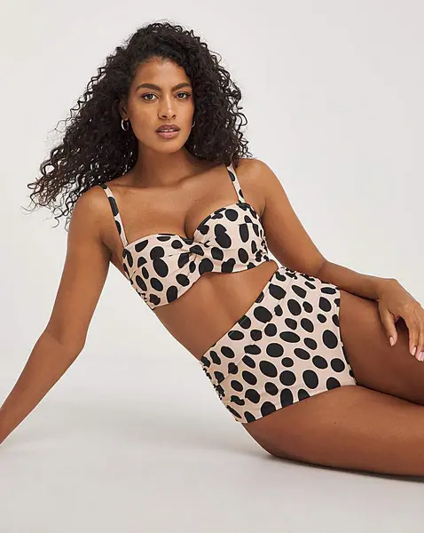 Image of Panache Panache Kara High Waist Bikini Brief Amalfi PRT Female 10 LO95901