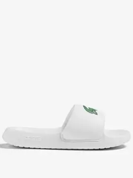 Image of Lacoste Serve 1.0 123 1 Sliders - White, Size 2 Older