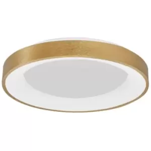 Image of Merano - Bancroft 60cm Integrated LED Semi Flush Light Brushed Gold Aluminium LED 50W 3250Lm 3000K