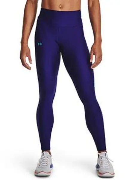Image of Under Armour Mesh Panel Leggings - Blue Size XS Women