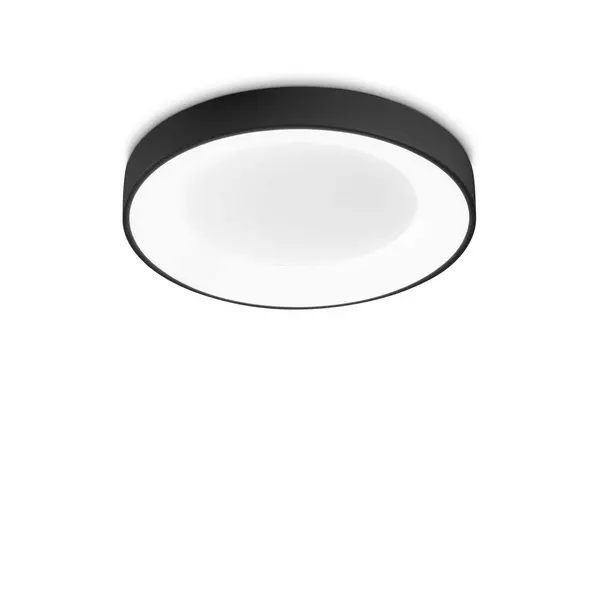 Image of Planet Integrated LED Semi Flush Light Black 2000Lm 3000K